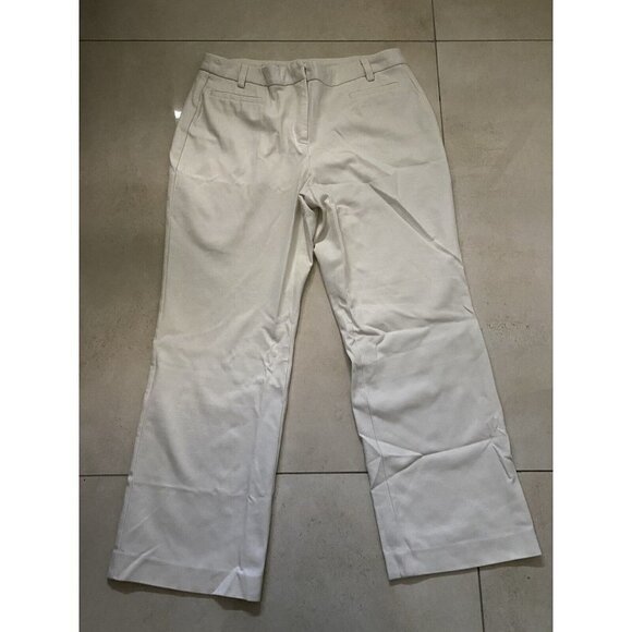 Charter Club Pant Shop Classic Fit Off-White Pants Women’s Size 8 - Picture 1 of 5